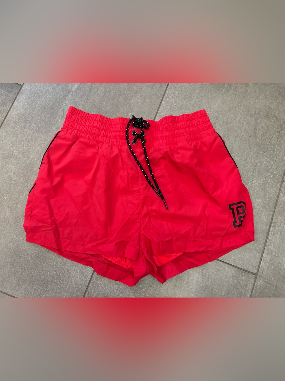 Victoria secret Red Women's Athletic Shorts - Elastic Waist with Drawstring
